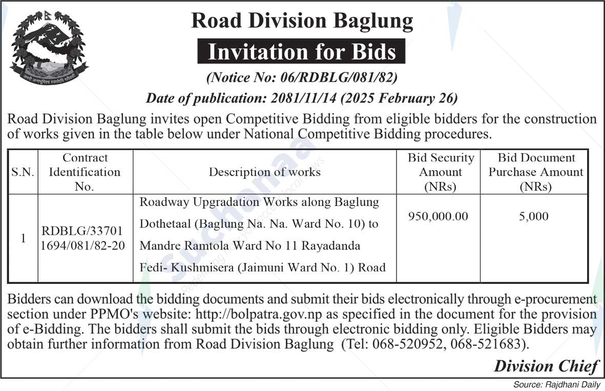 Road Division Baglung