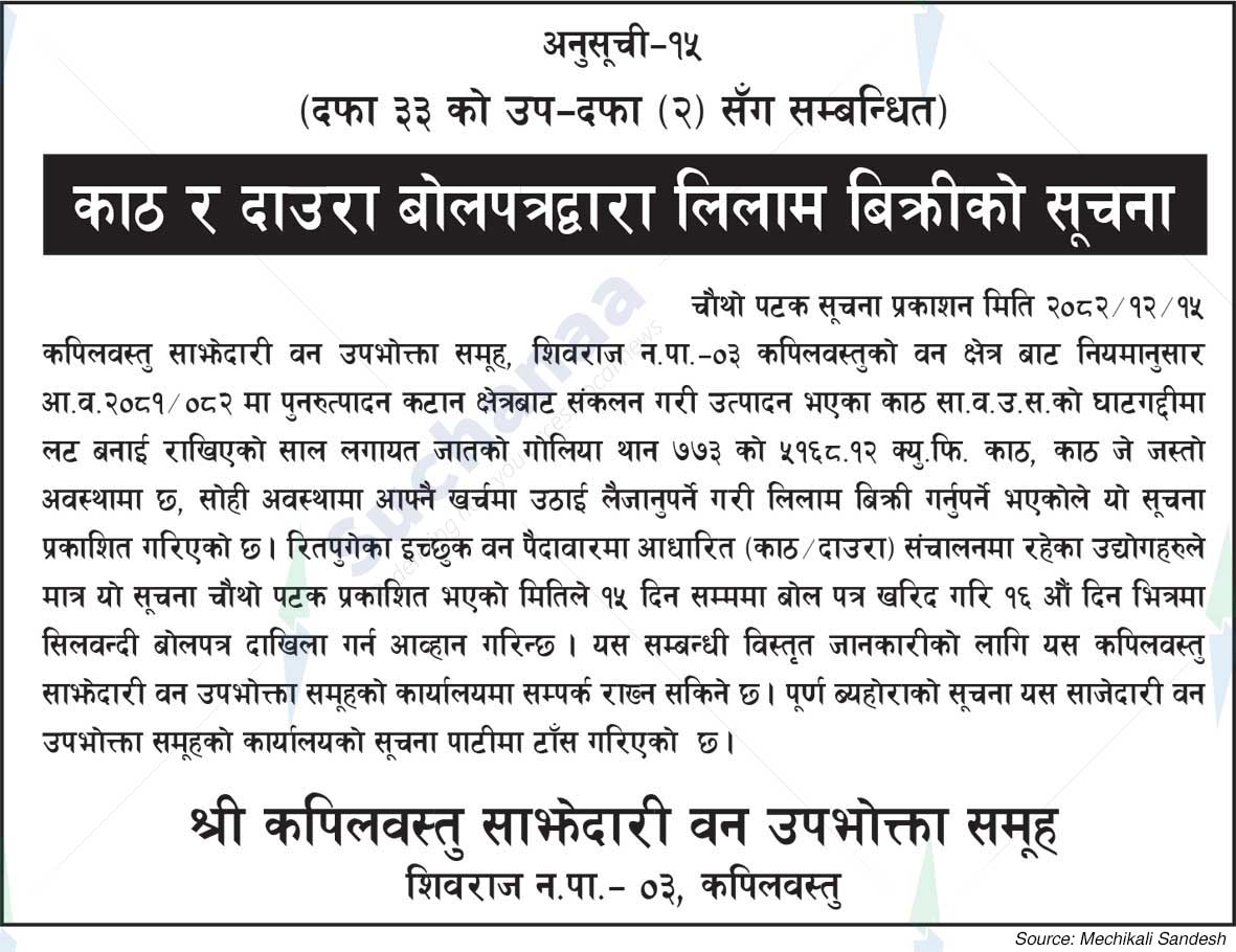 Shree Kapilvastu Saa.Wa.Wo.Sa.