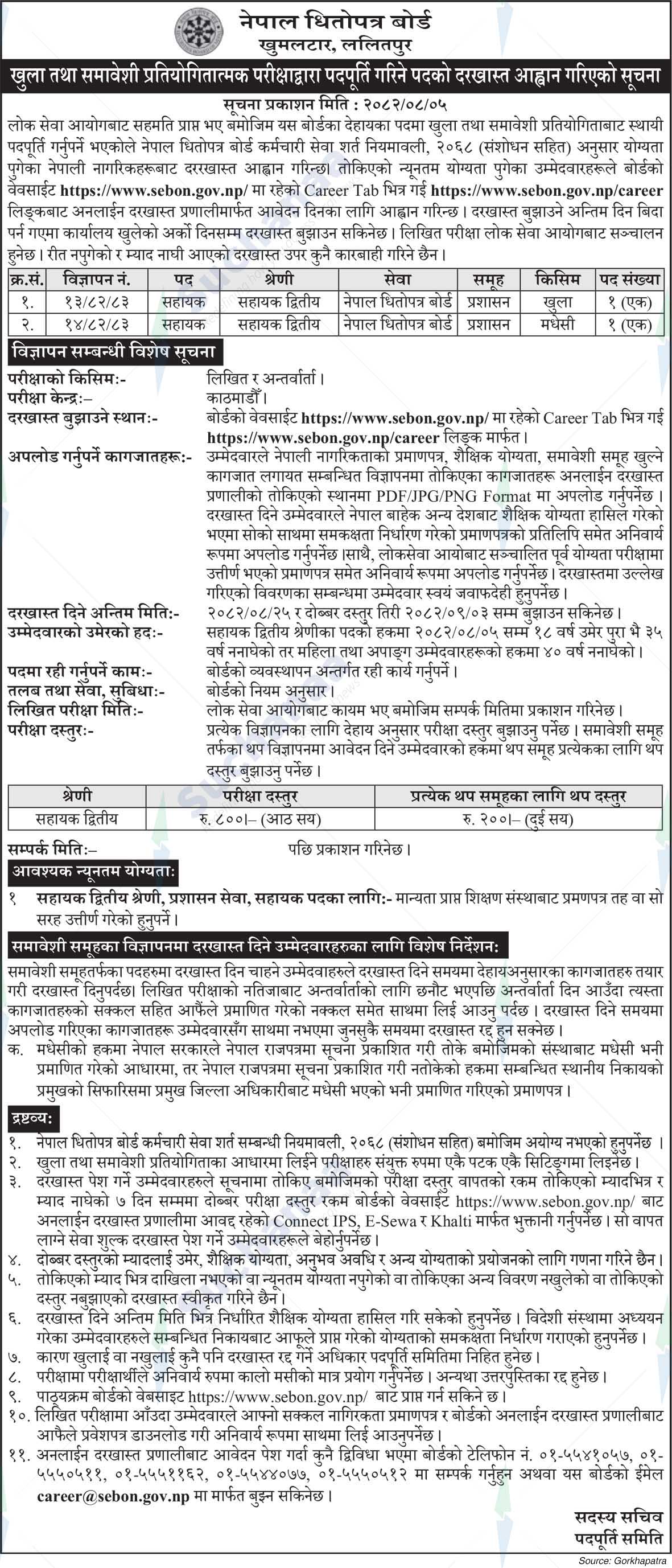 Securities Board of Nepal (SEBON)