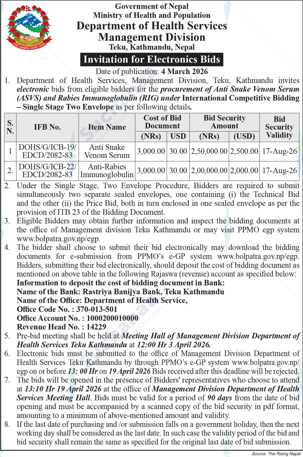 Department of Health Services