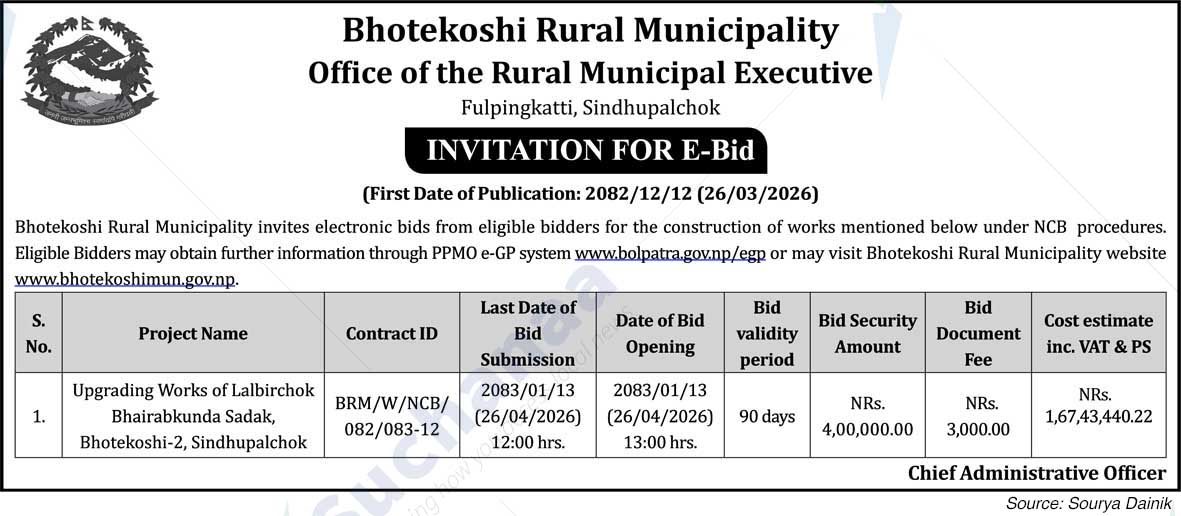 Bhotekoshi Rural Municipality