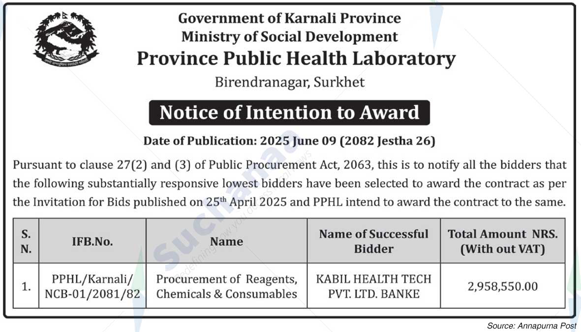 Province Public Health Laboratory, Birendranagar