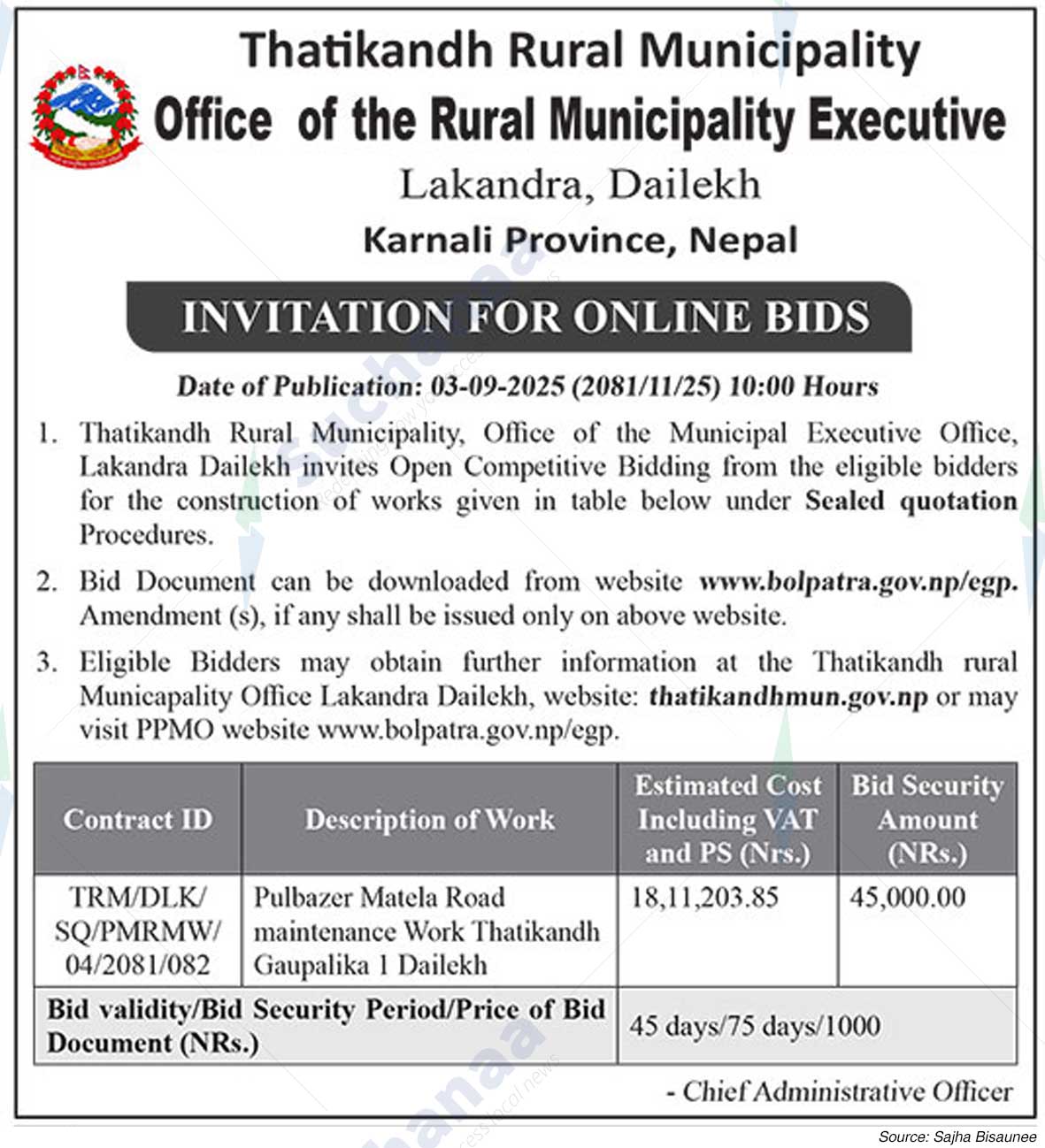 Thatikandh Rural Municipality