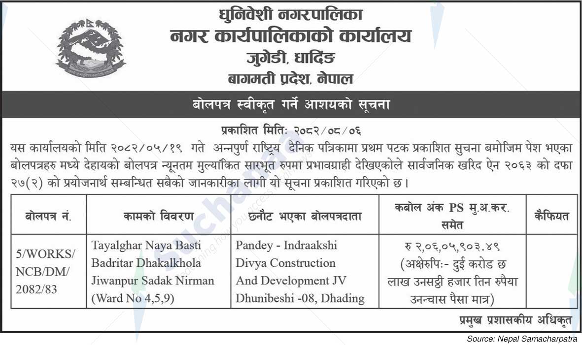 Dhunibeshi Municipality