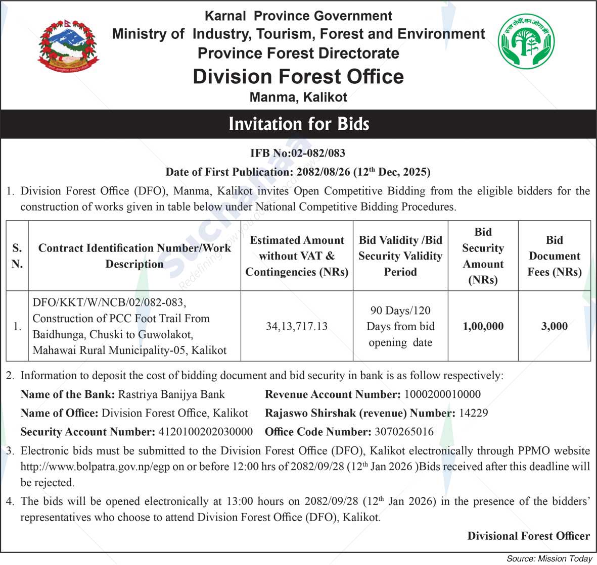 Division Forest Office, Manma, Kalikot