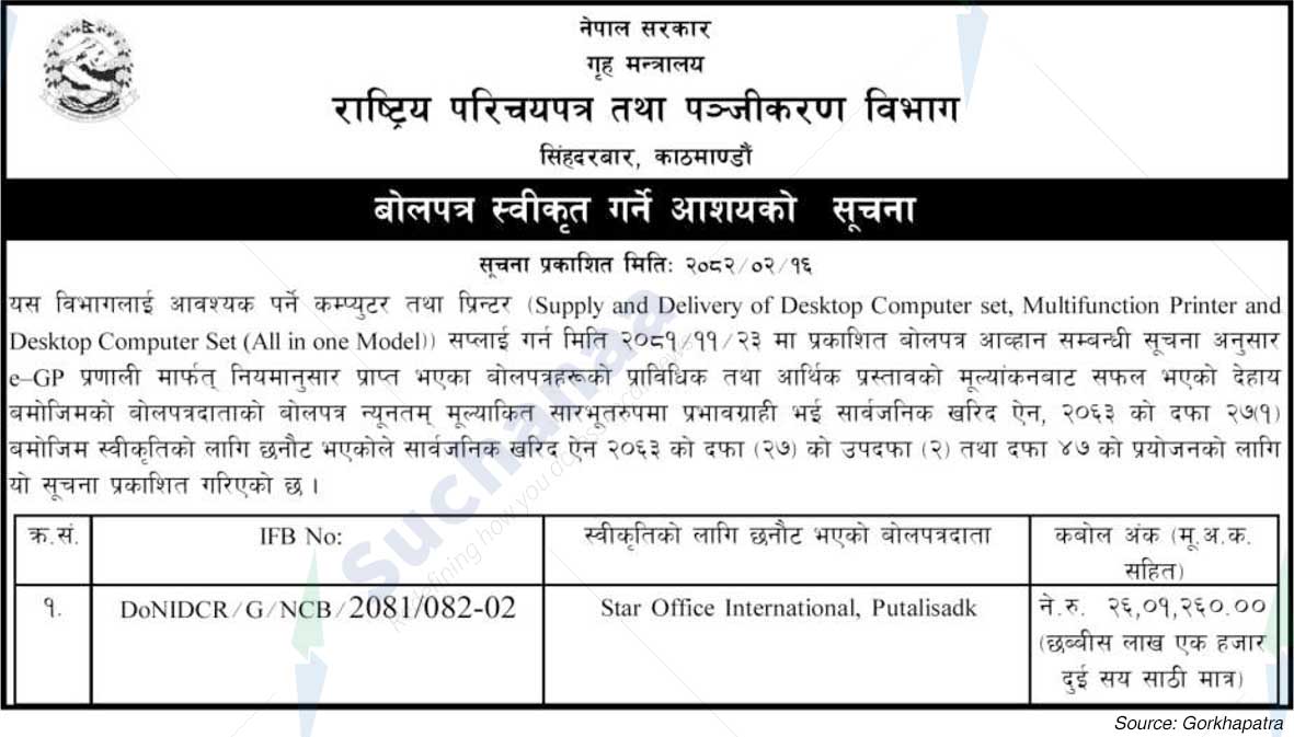 Department of National Identity Card and Registration