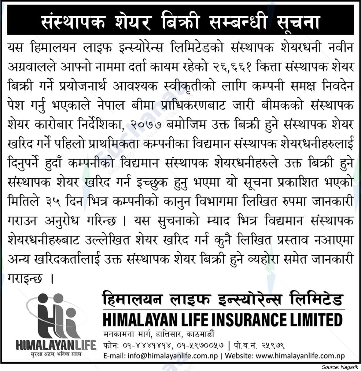 Himalayan Life Insurance Limited