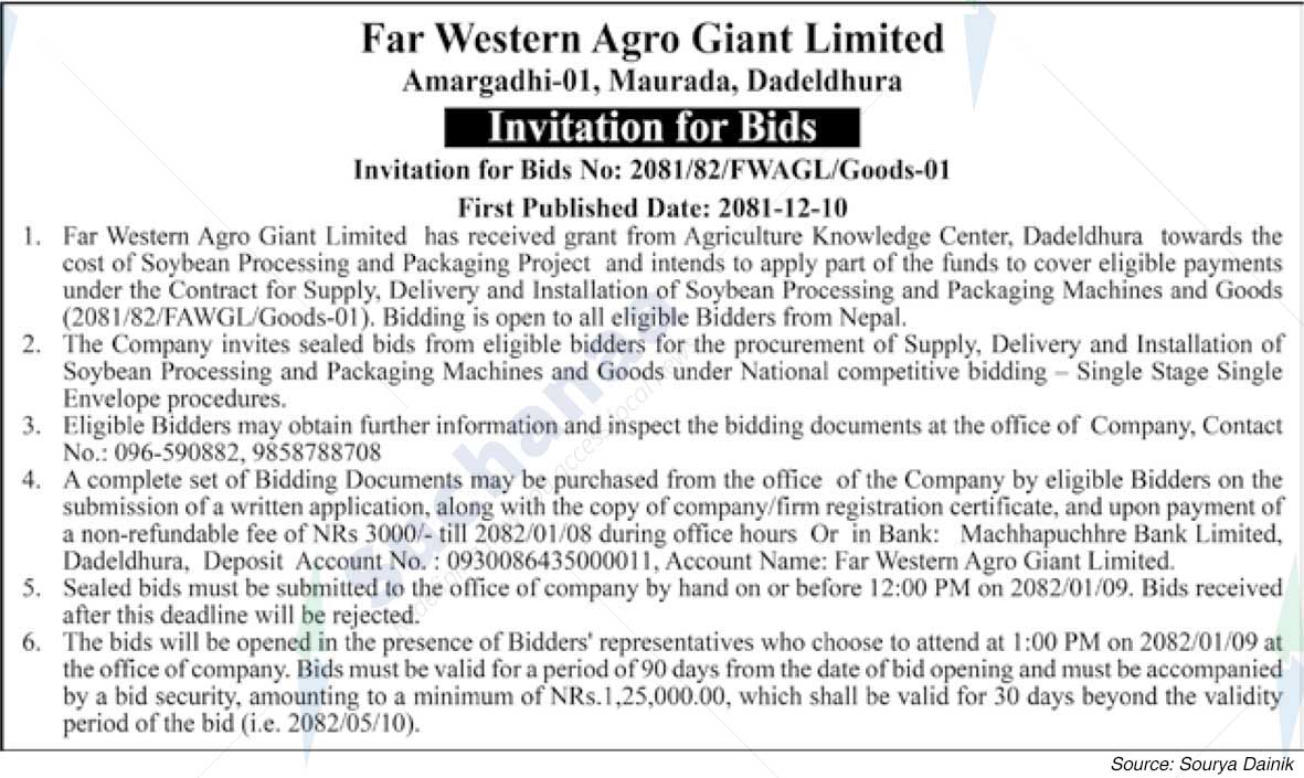 Far Western Agro Giant Limited