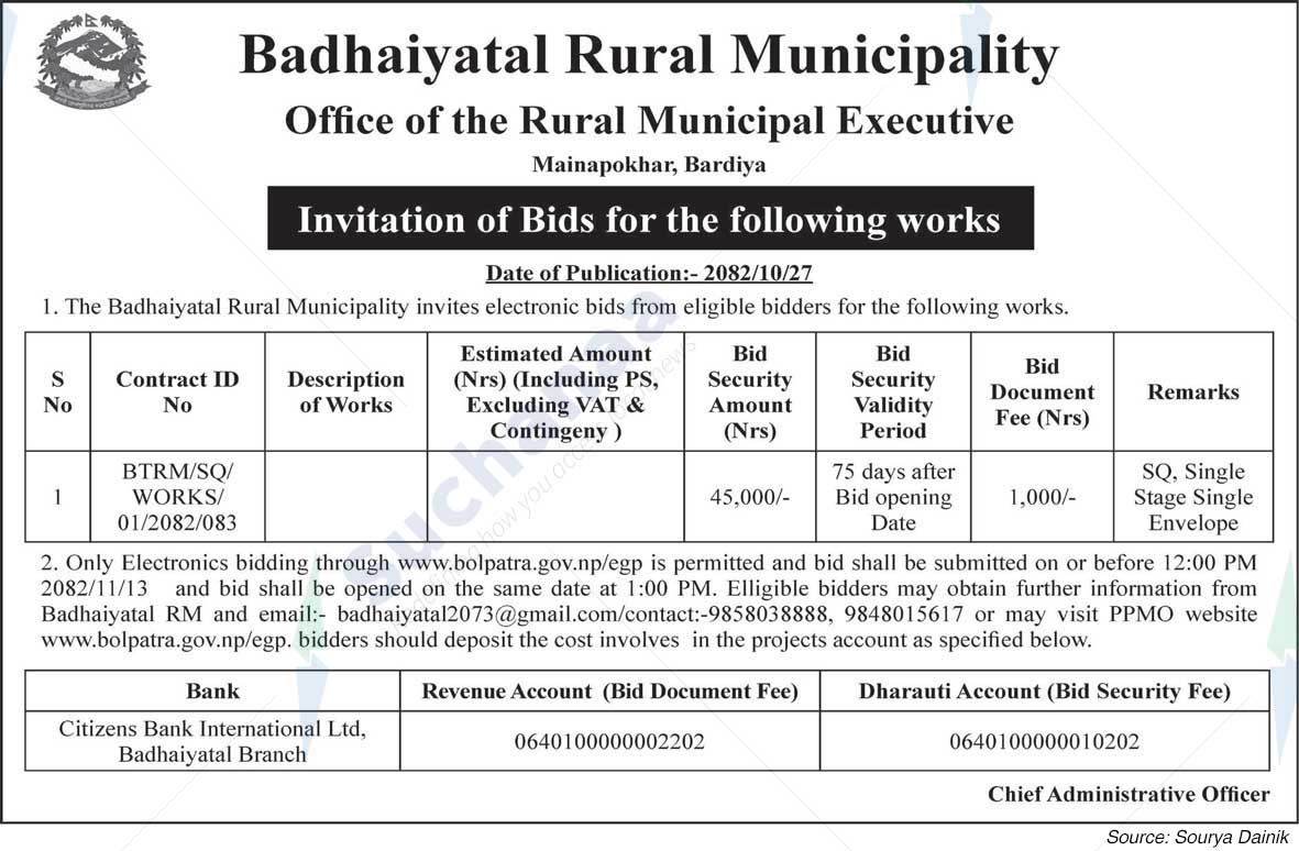 Badhaiyatal Rural Municipality