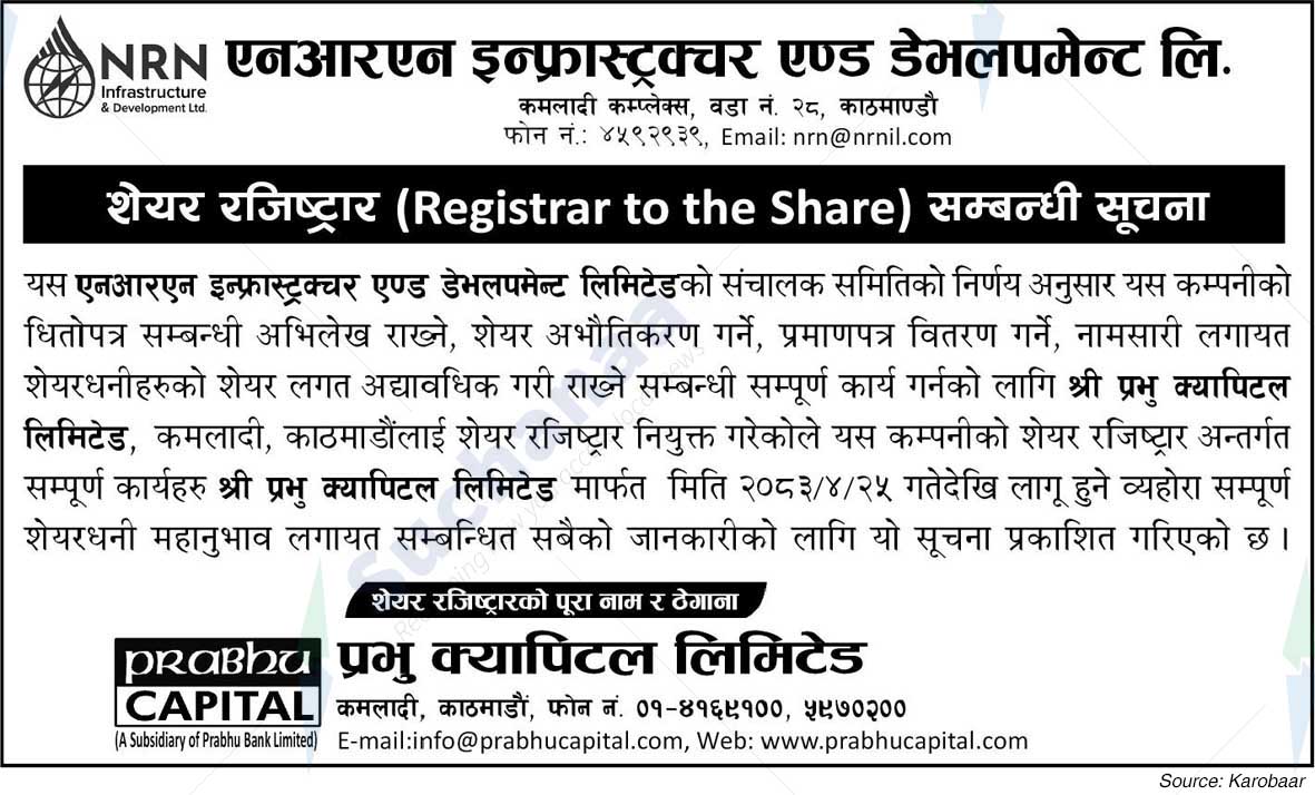 NRN Infrastructure and Development Limited