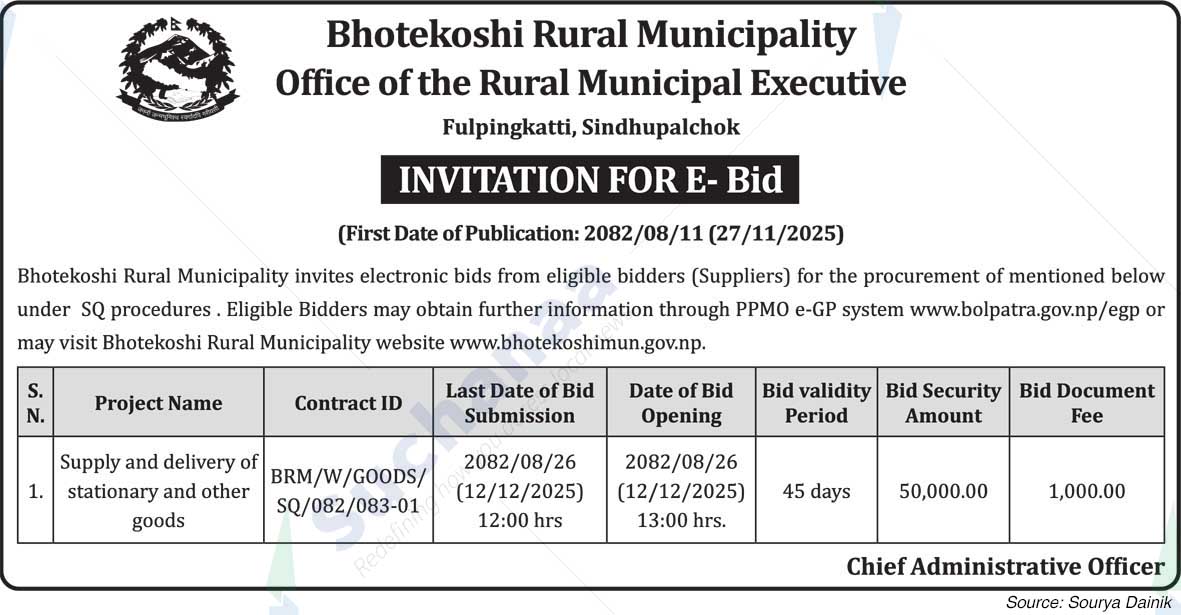 Bhotekoshi Rural Municipality