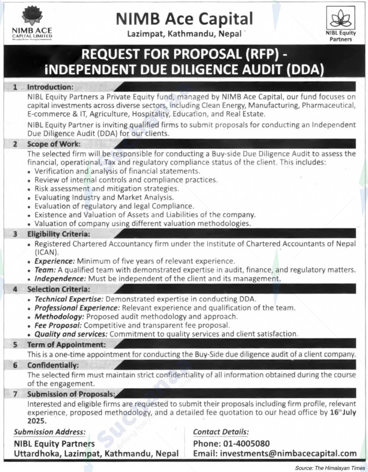 NIMB Ace Capital Limited