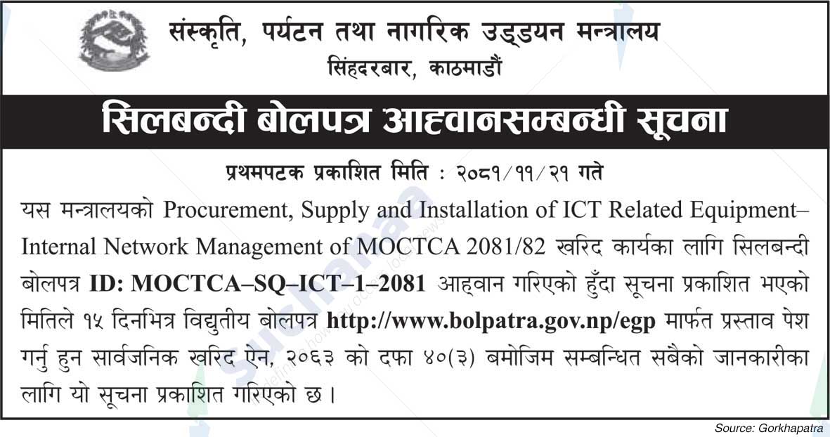 Ministry of Culture, Tourism and Civil Aviation