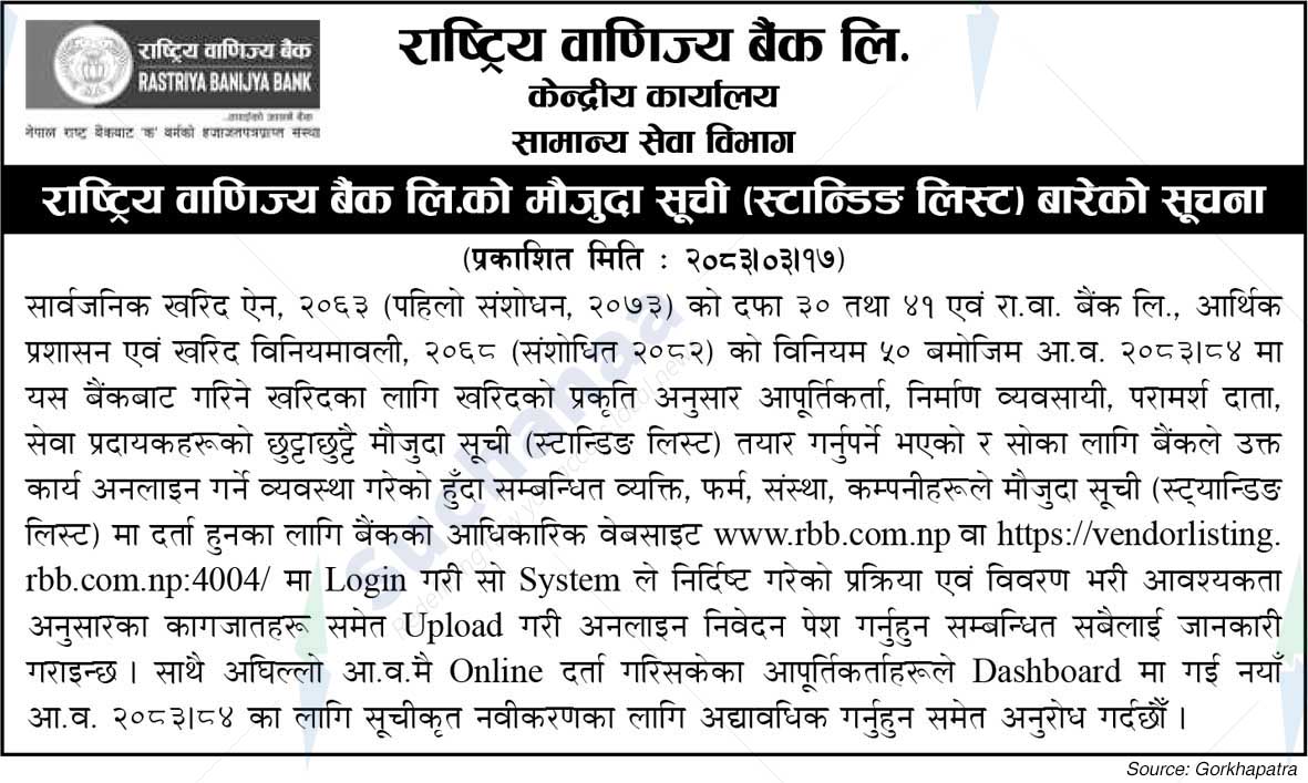 Rastriya Banijya Bank Ltd.