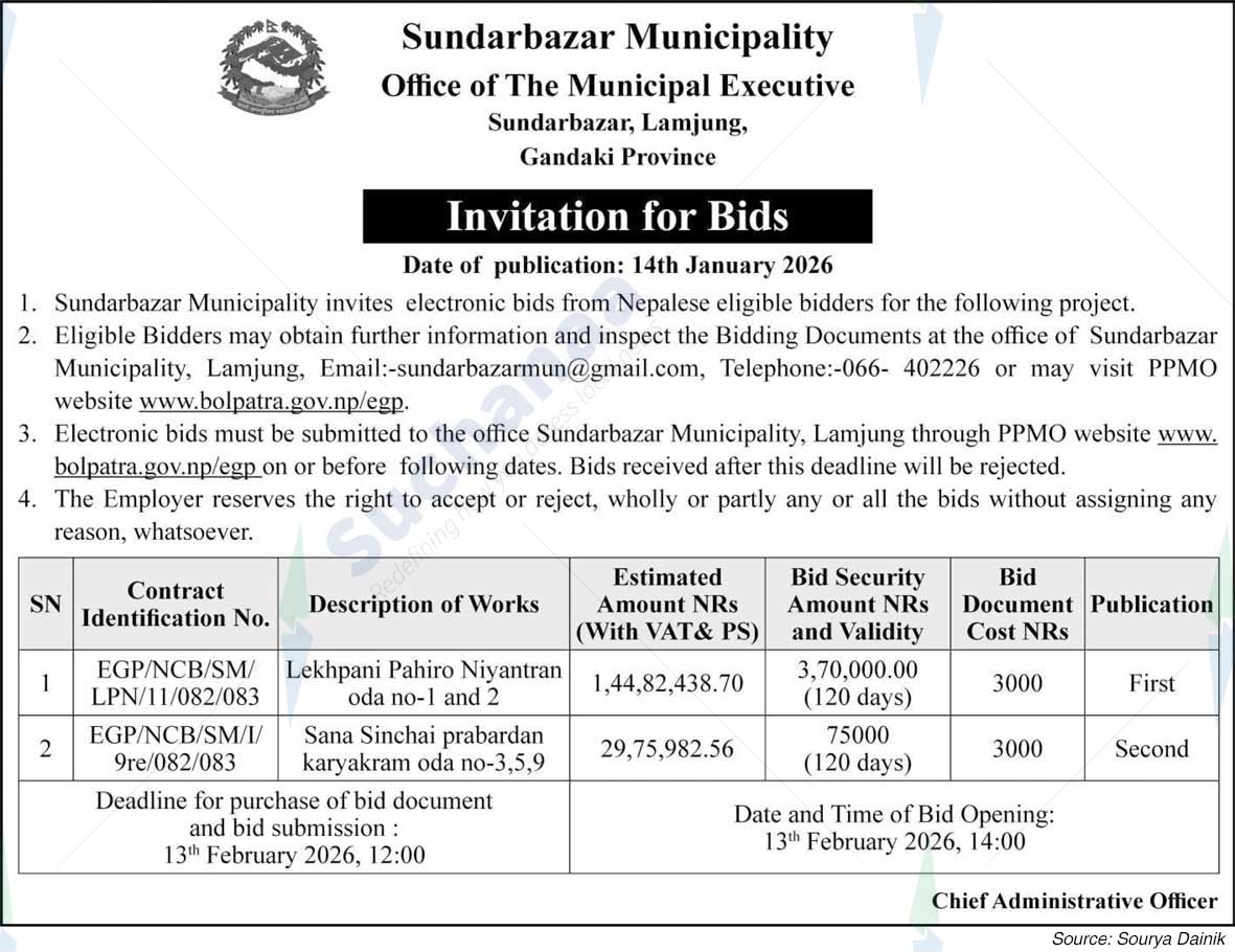 Sundarbazar Municipality