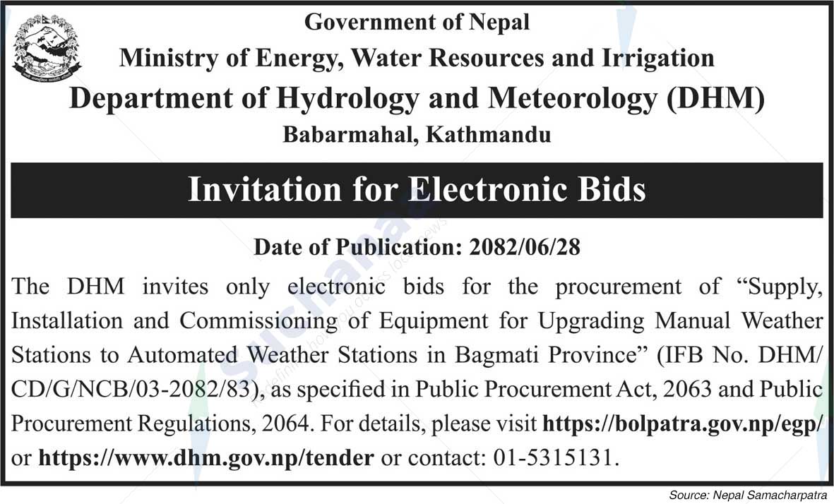 Department of Hydrology and Meteorology (DHM)