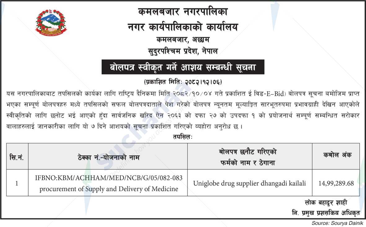 Kamalbazar Municipality