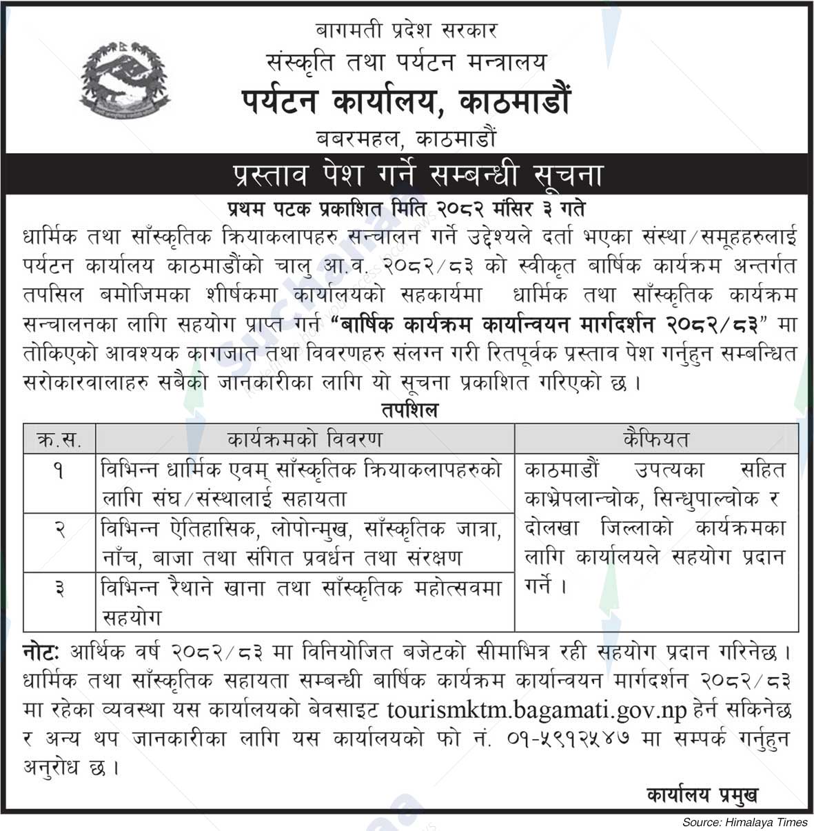 Tourism Office, Kathmandu