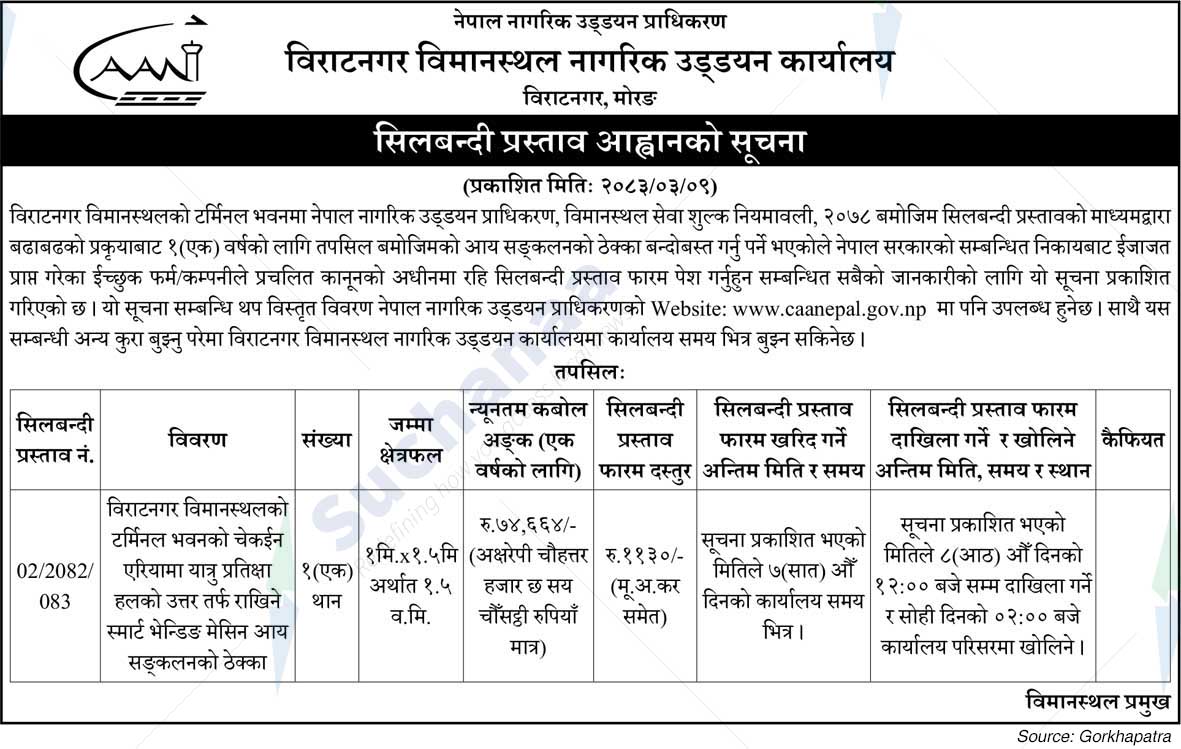 Biratnagar Airport Civil Aviation Office, Morang