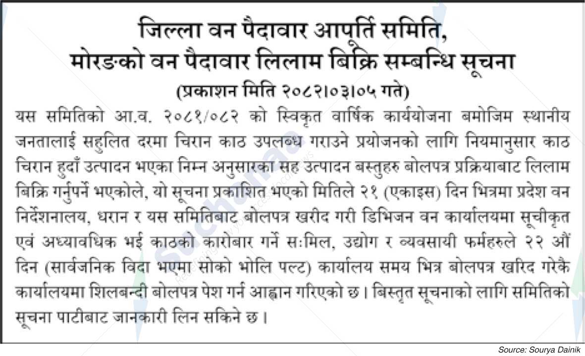 District Forest Produce Supply Committee