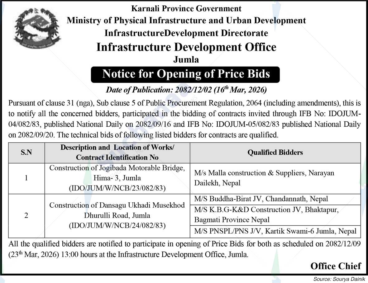 Infrastructure Development Office, Jumla