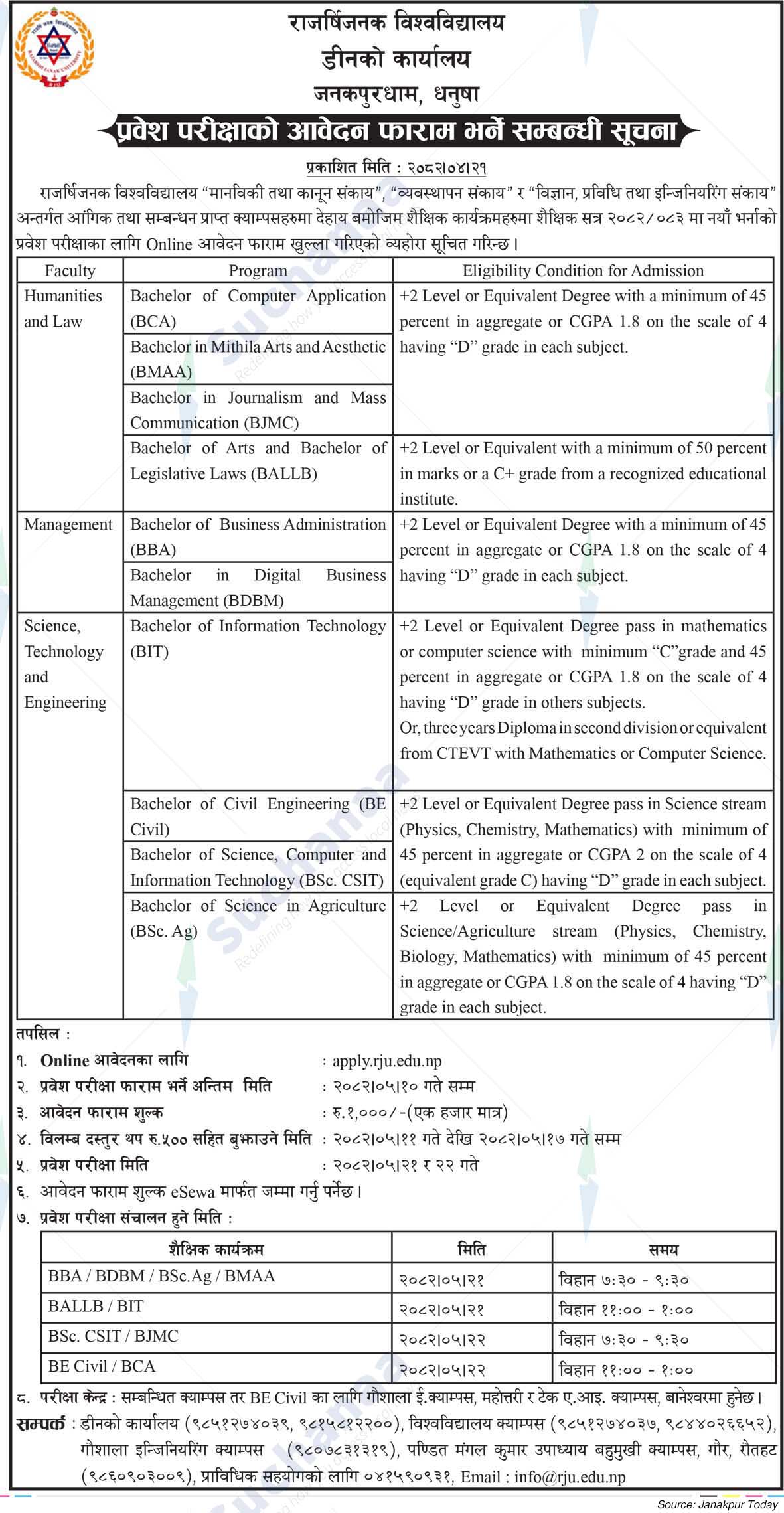 Rajarshi Janak University