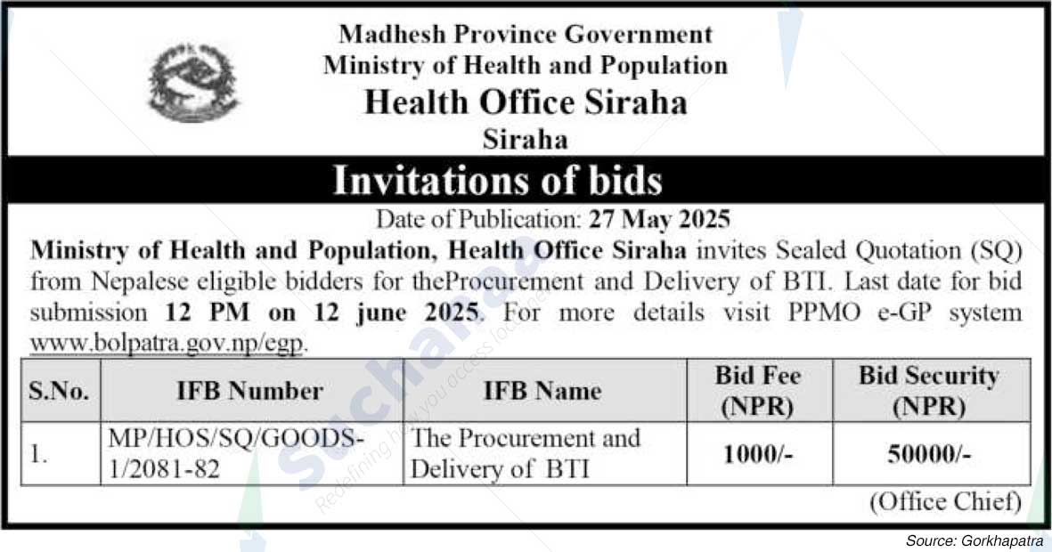 Health Office Siraha