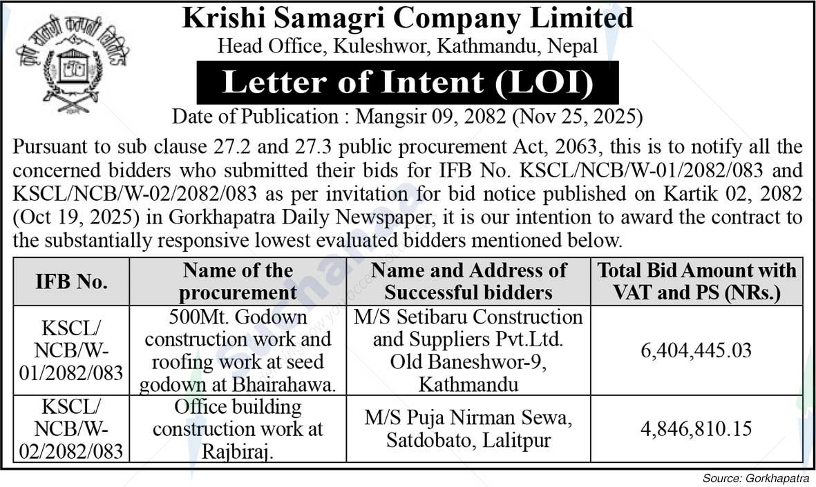 Krishi Samagri Company Limited