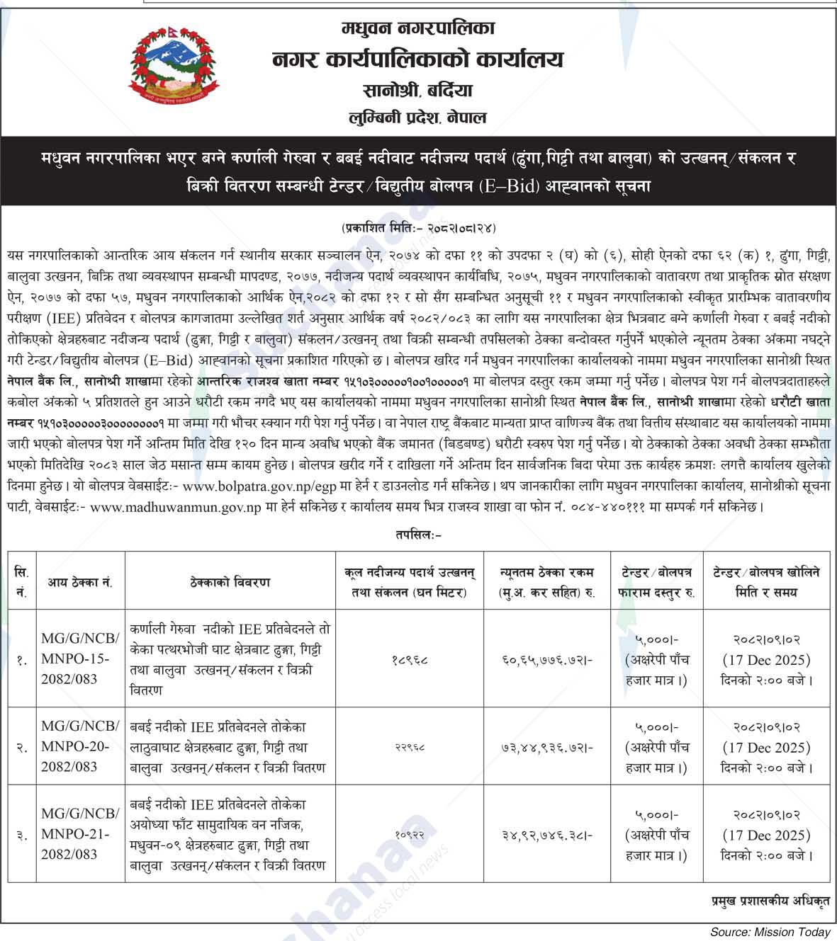 Madhuwan Municipality
