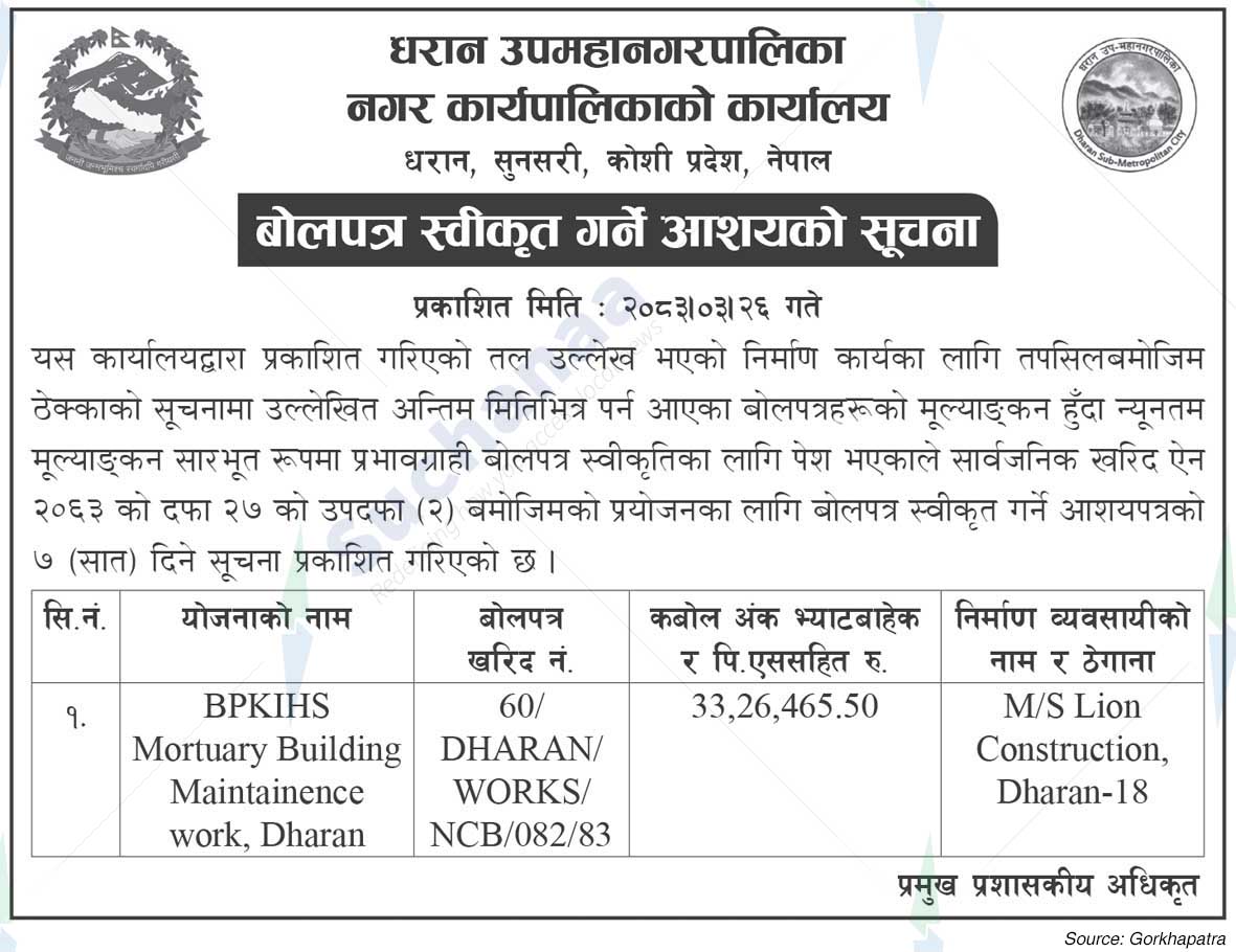 Dharan Sub-Metropolitan City