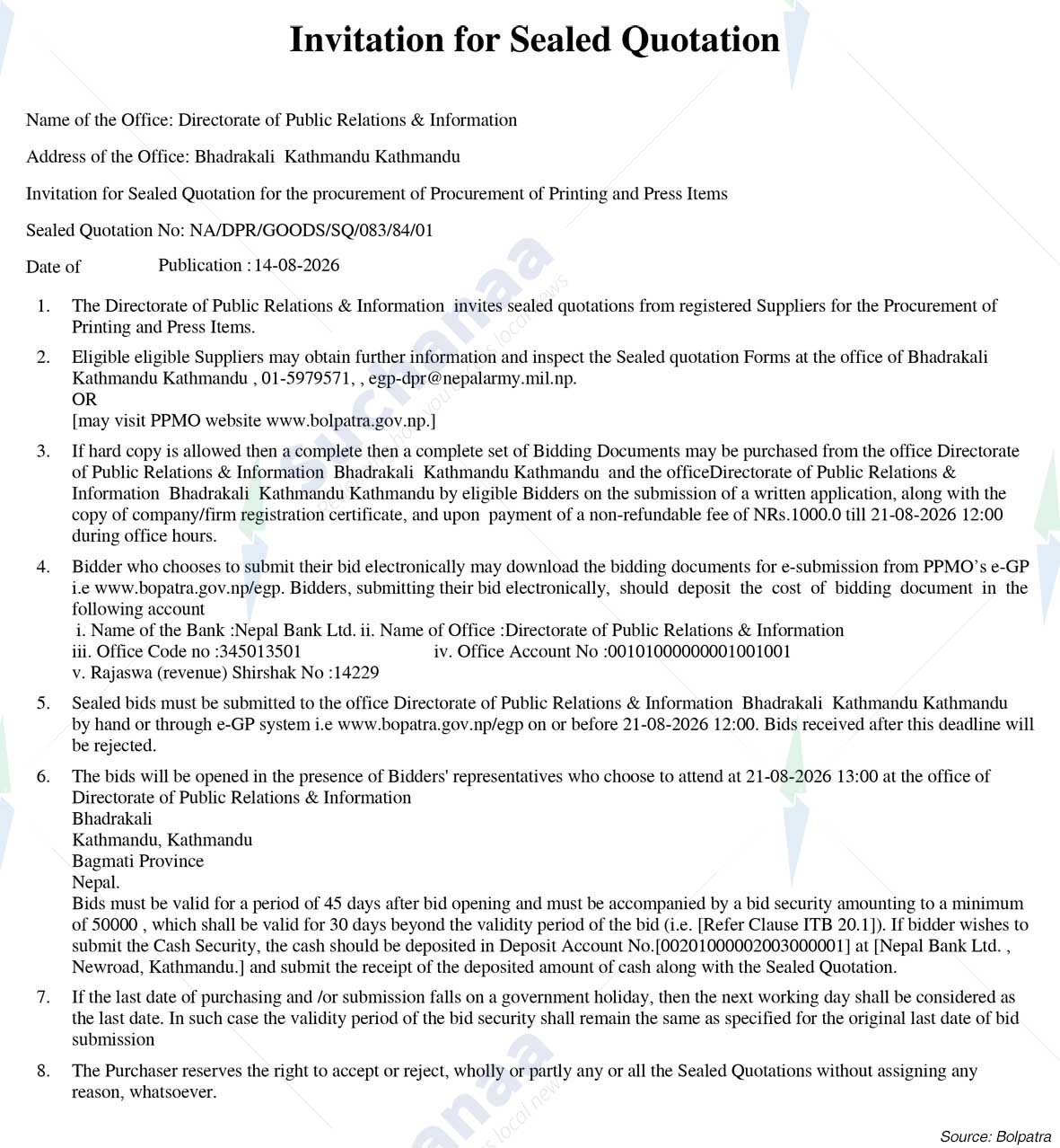 Directorate of Public Relations & Information
