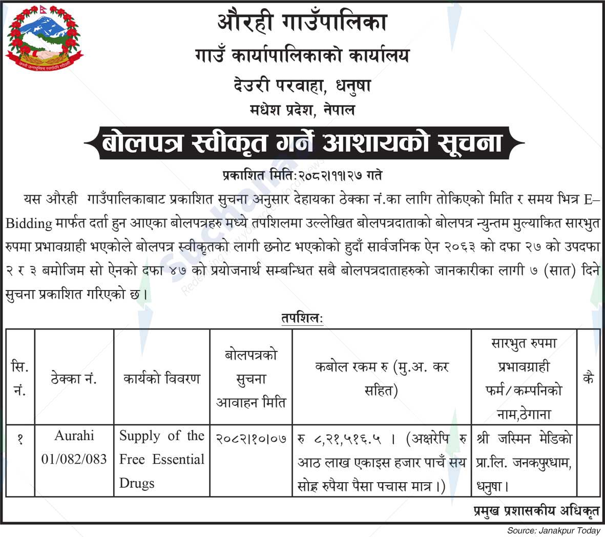 Aurahi Rural Municipality