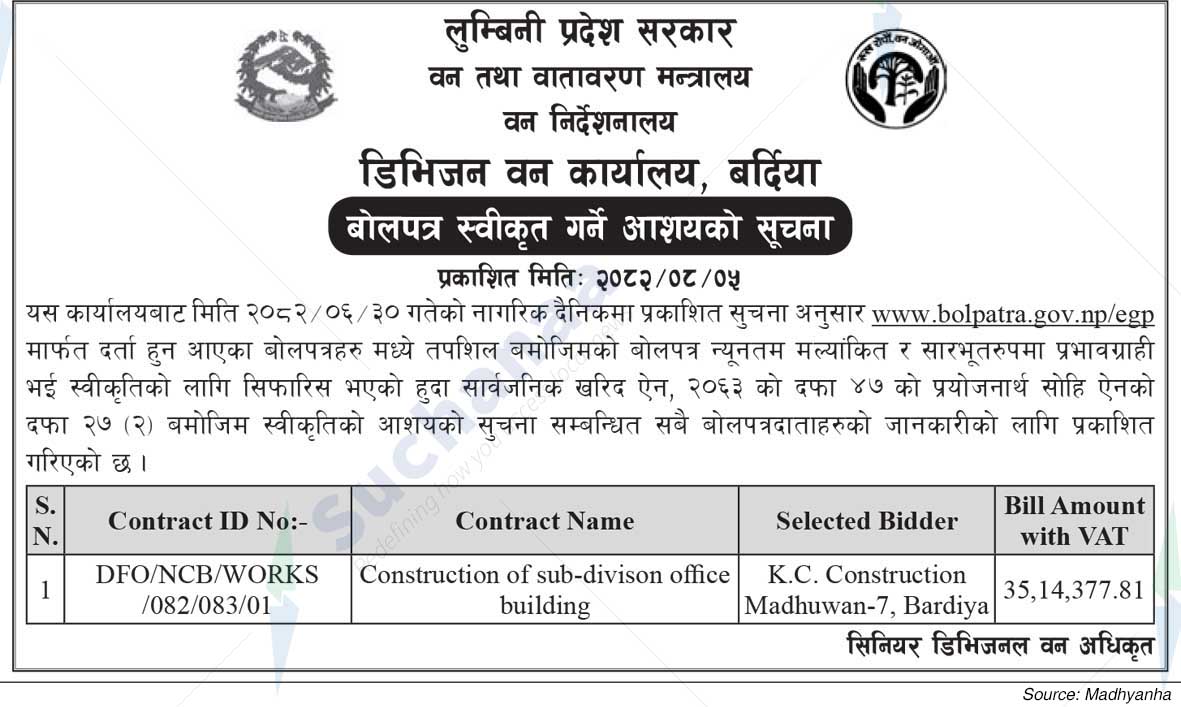 Division Forest Office, Bardiya