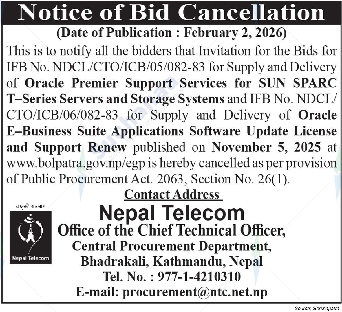 Nepal Doorsanchar Company Limited (NTC)