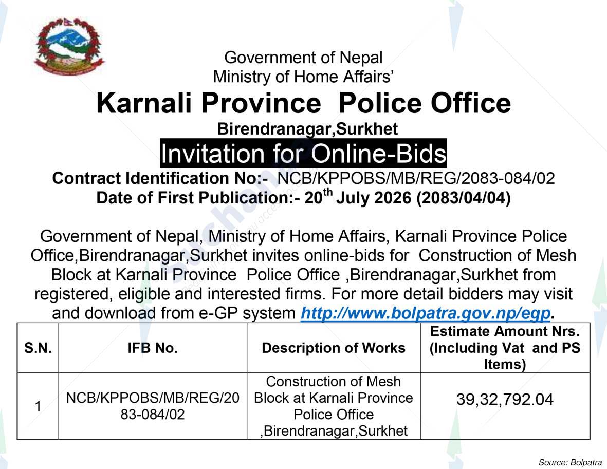 Karnali Province Police Office, Surkhet