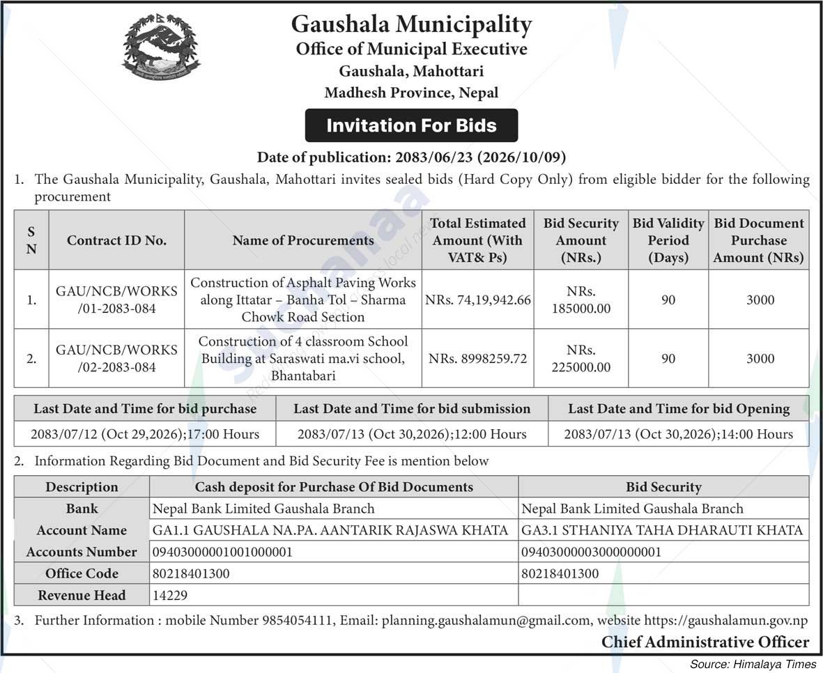 Gaushala Municipality