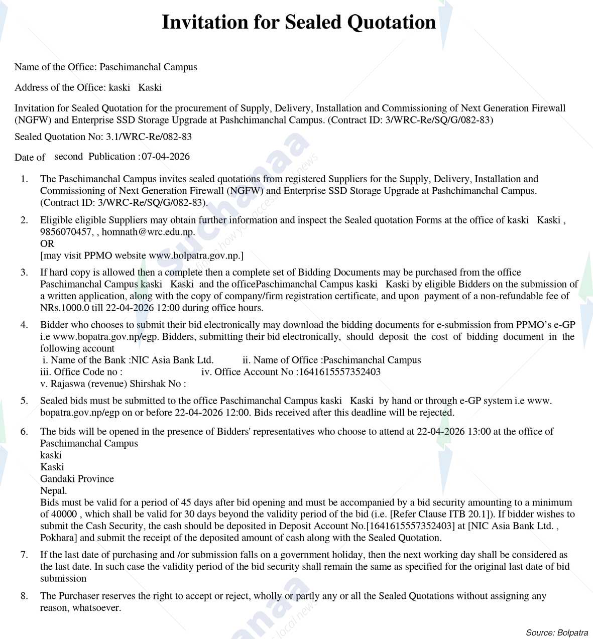 Paschimanchal Campus