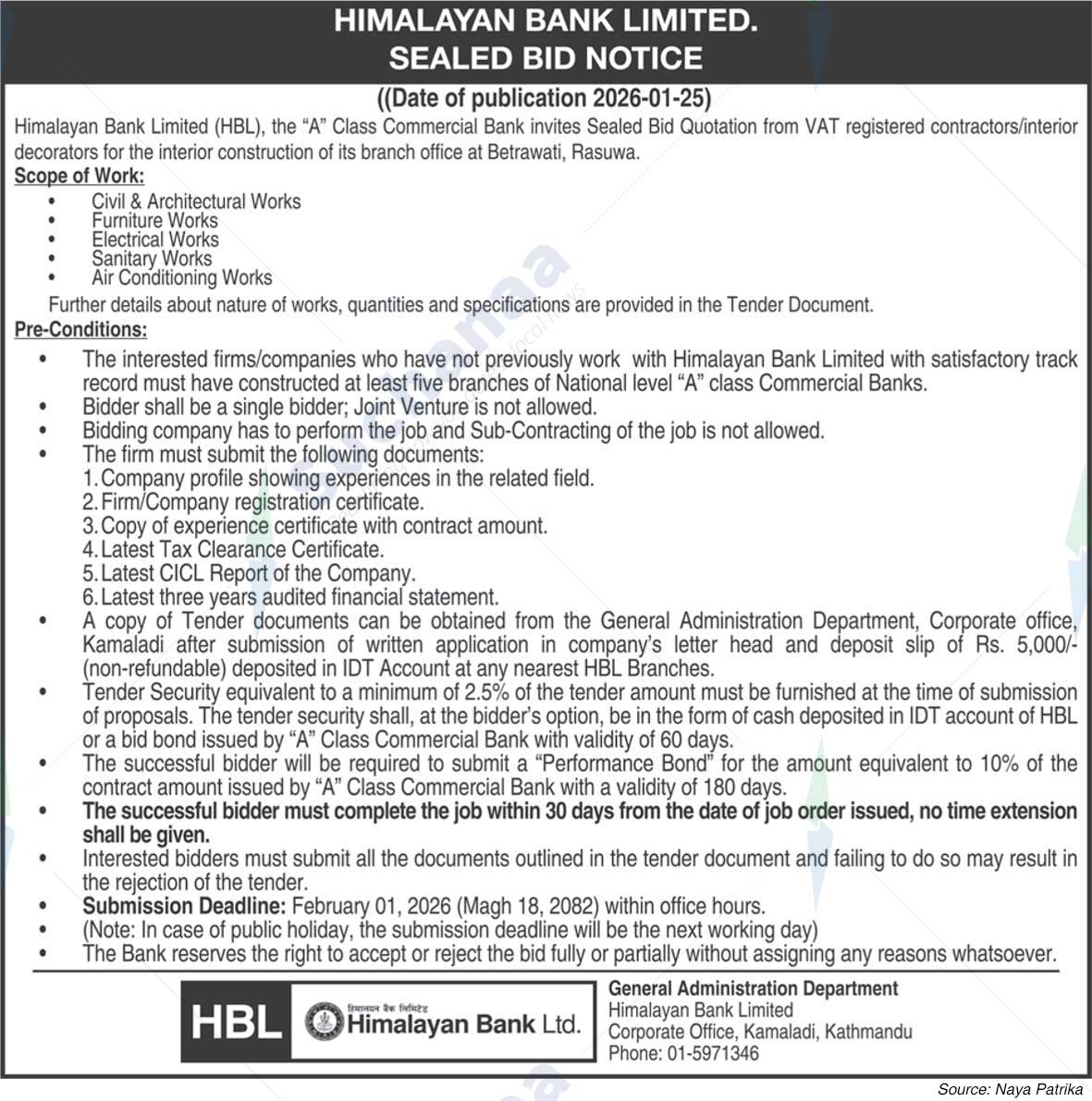 Himalayan Bank Limited