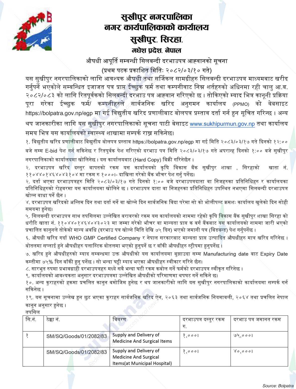 Sukhipur Municipality
