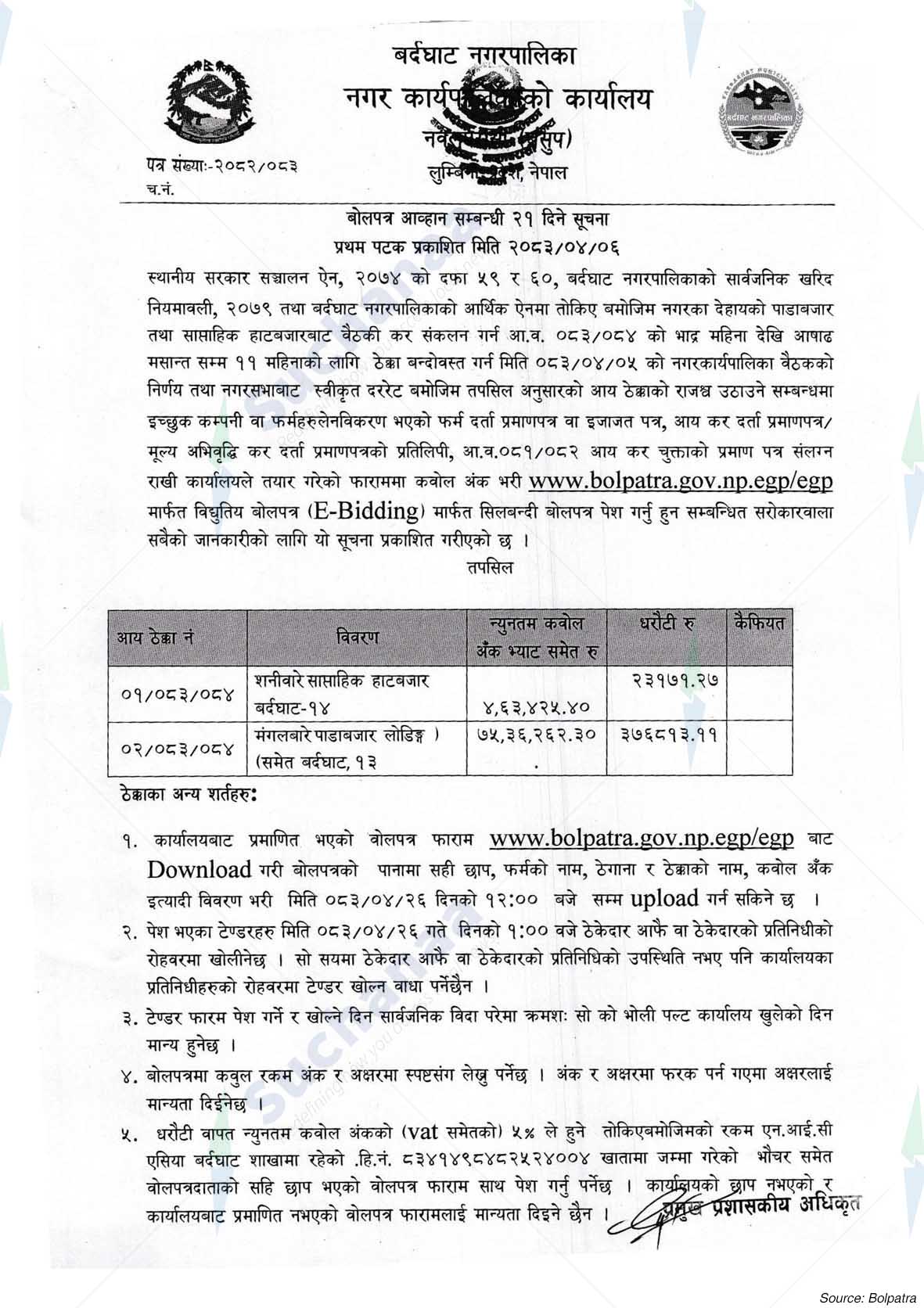 Bardaghat Municipality