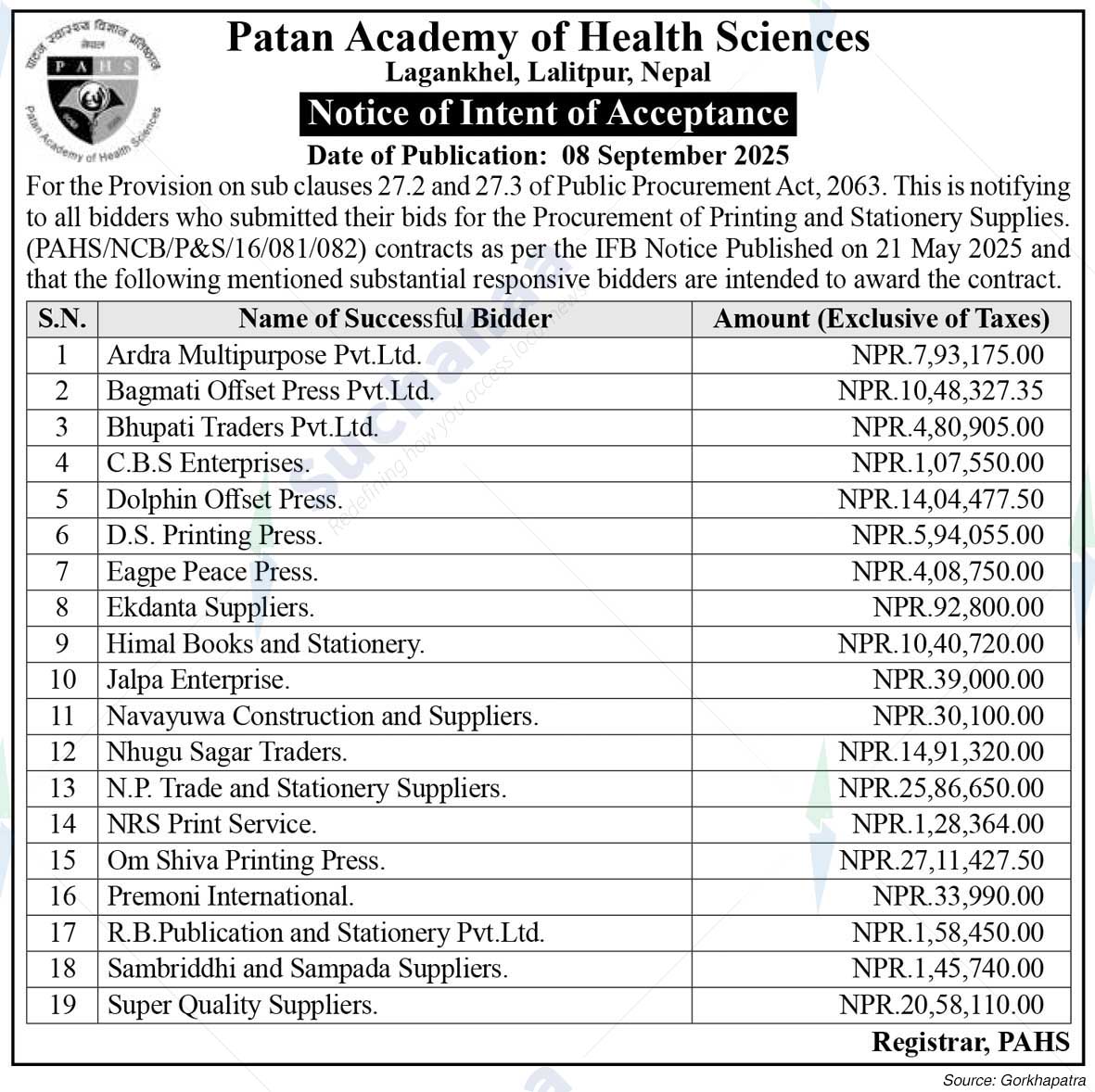 Patan Academy of Health Sciences