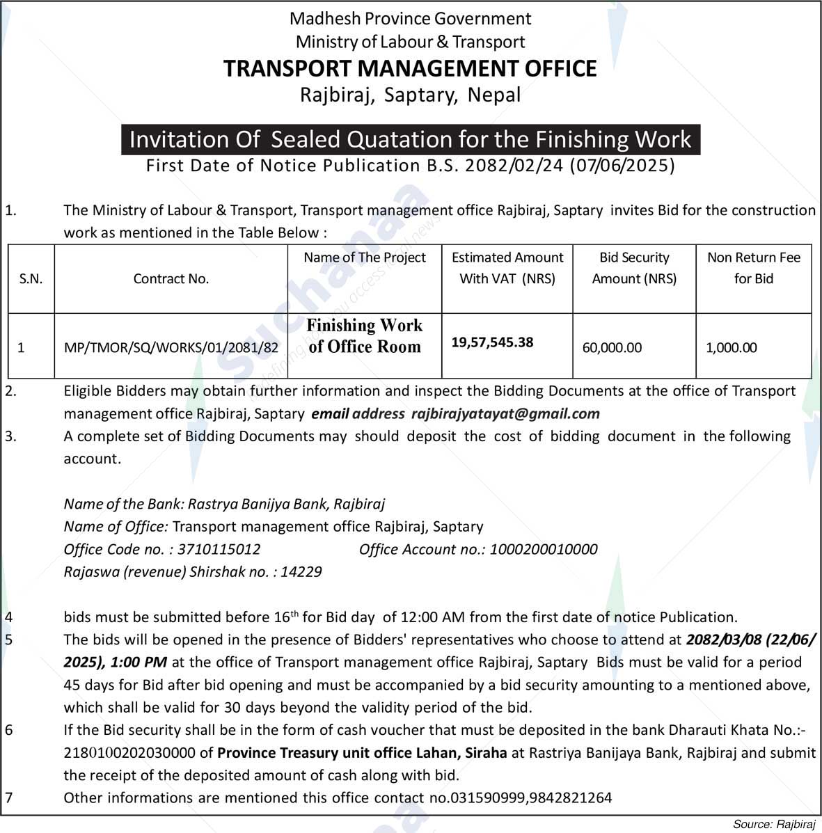 Transport Management Office