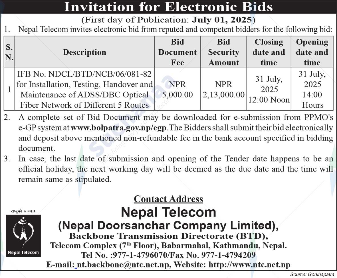 Nepal Doorsanchar Company Limited (NTC)