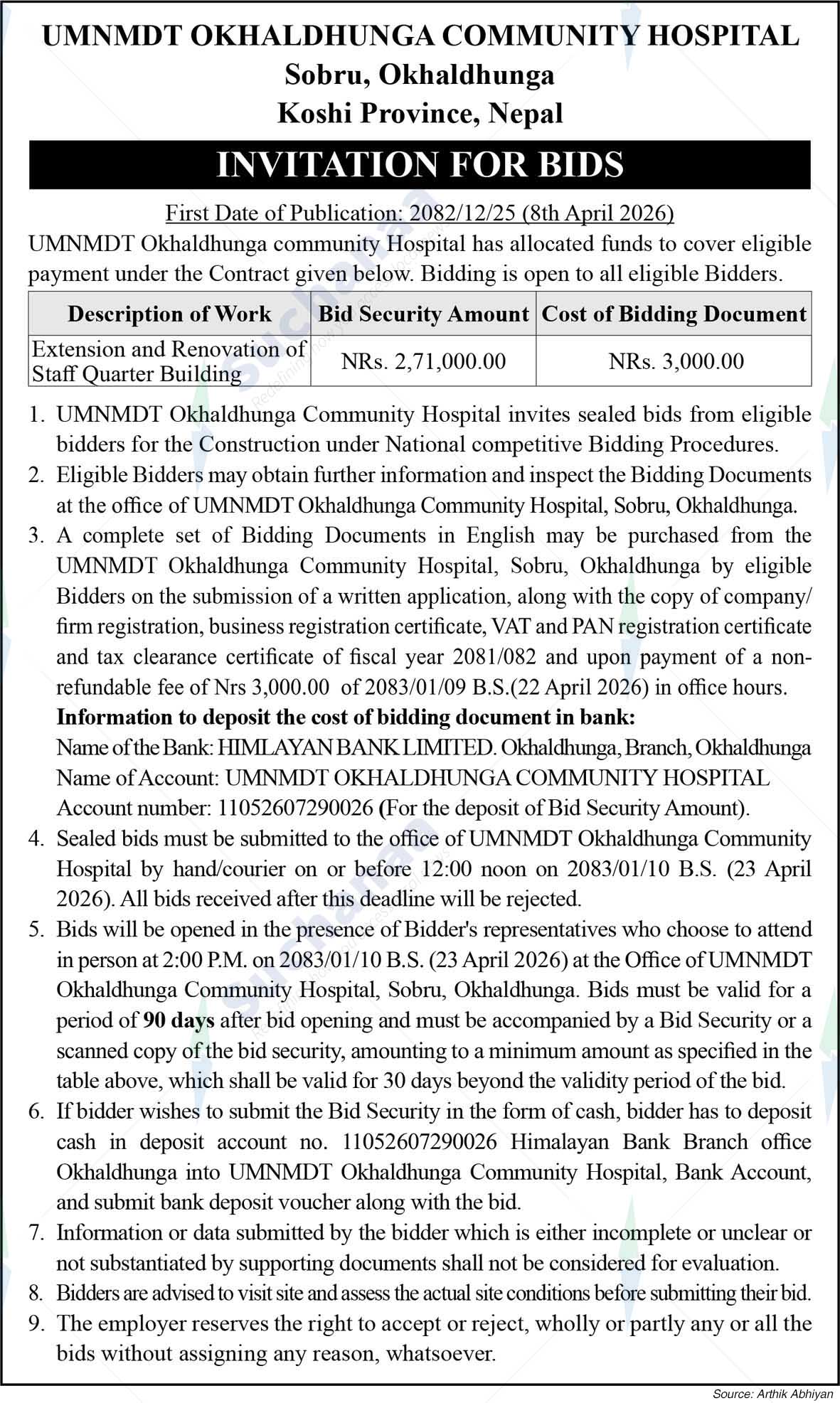 Okhaldhunga Community Hospital