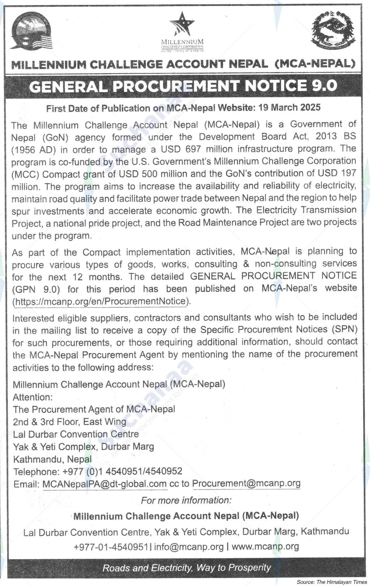 Millennium Challenge Account Nepal
