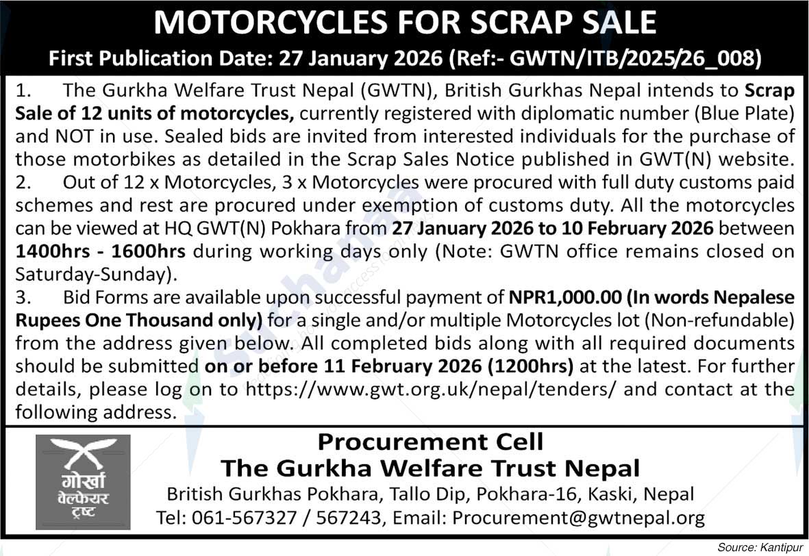 The Gurkha Welfare Trust, AWC Kaski