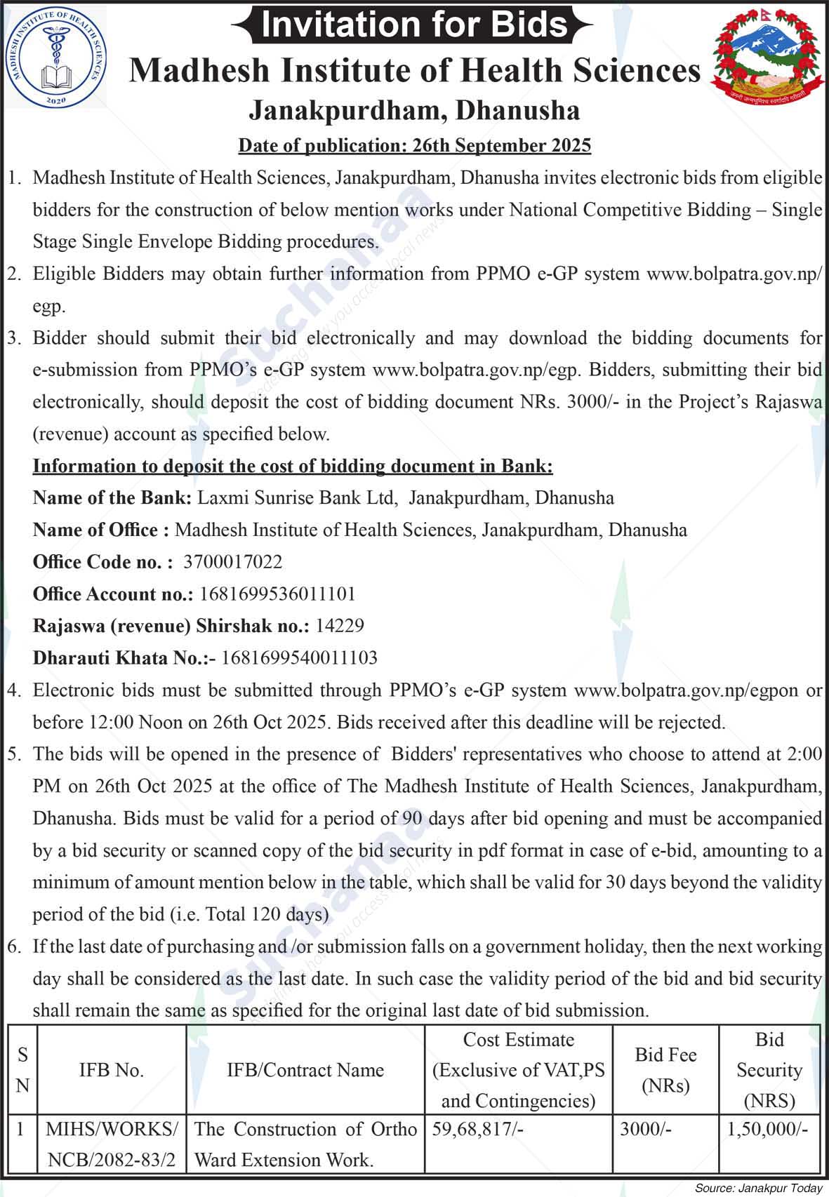 Madhesh Institute of Health Sciences (MIHS)