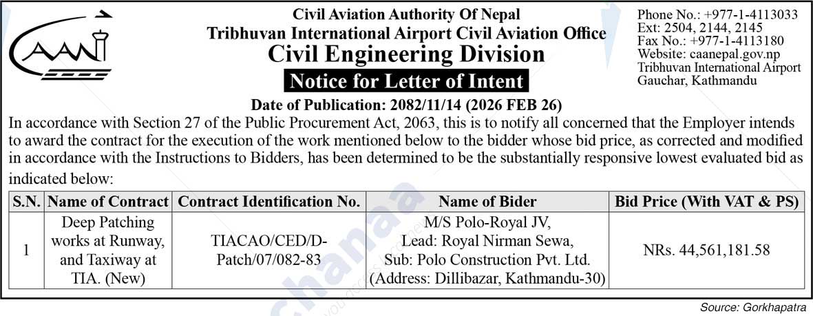 Tribhuvan International Airport