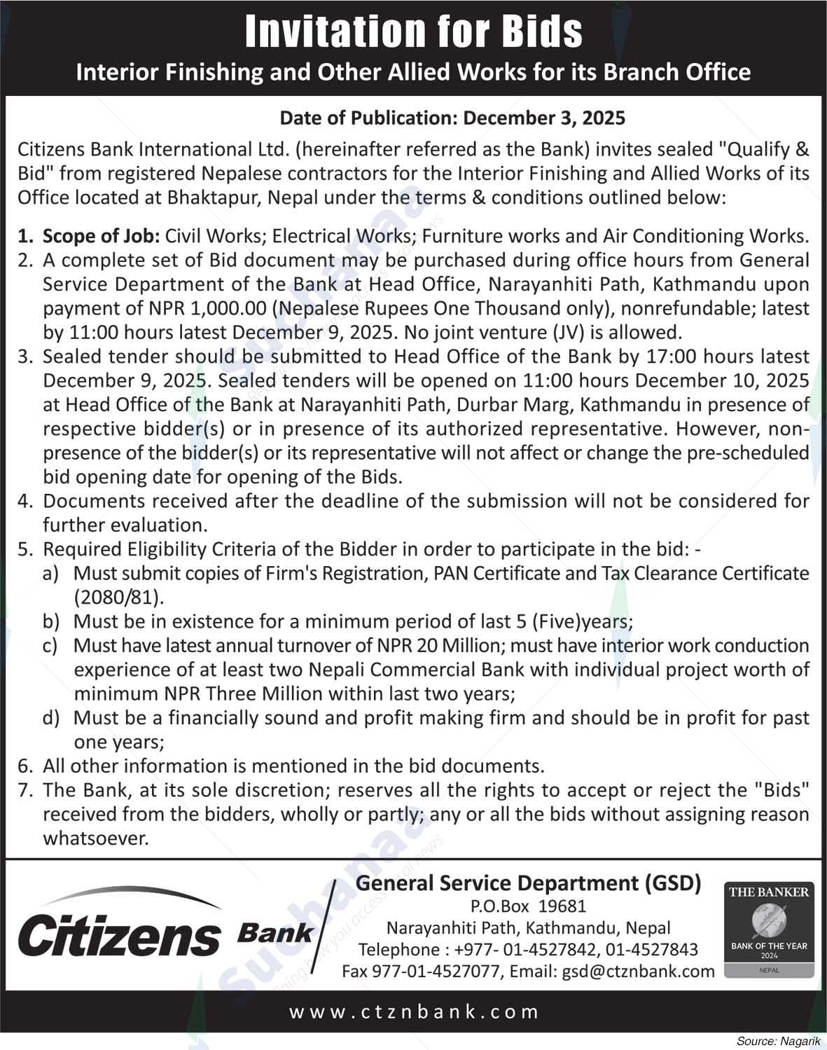 Citizens Bank International Limited