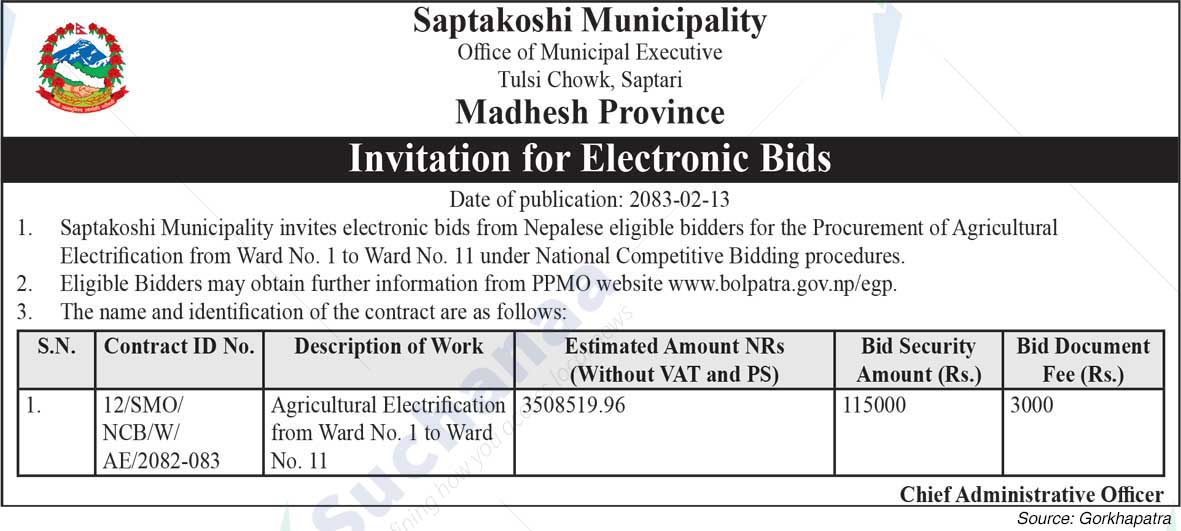 Saptakoshi Municipality